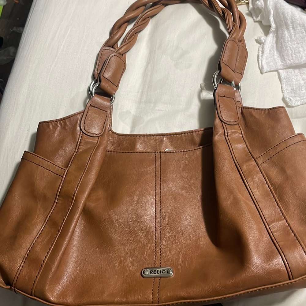 Brown relic purse